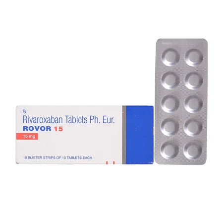 Rovor 15mg Rivaroxaban tablet for blood clot prevention – Buy Online at MedsPrimeHub