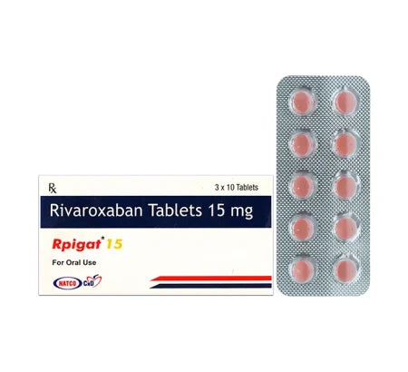 Rpigat 15mg Rivaroxaban tablet for DVT and pulmonary embolism – Buy Online at MedsPrimeHub