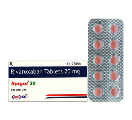 Rpigat 20mg Rivaroxaban tablet for blood clot prevention – Buy Online at MedsPrimeHub