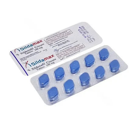Sildamax 100 100 mg ED medication tablet with Sildenafil