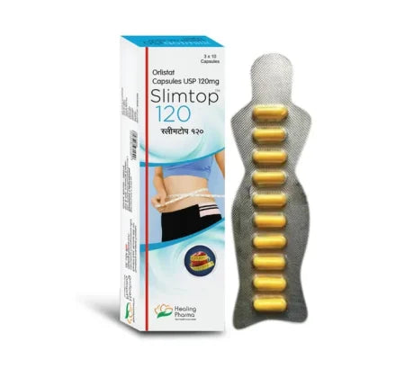 Slimtop 120 Orlistat capsule for weight loss – Buy Online at MedsPrimeHub