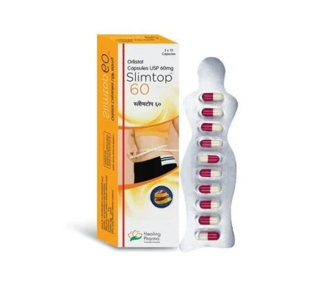 Slimtop 60 Orlistat 60mg capsule for weight management – Buy Online at MedsPrimeHub