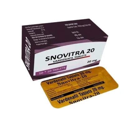 Snovitra 20 mg Vardenafil tablet by RSM Multilink for erectile dysfunction