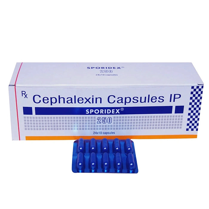 Sporidex 250 Capsule – Cephalexin 250mg Cephalosporin Antibiotic Capsule