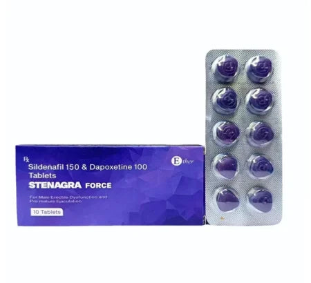 Stenagra Force Sildenafil standard strength tablet for erectile dysfunction