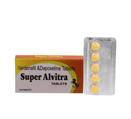 Super Alvitra combination Vardenafil Dapoxetine tablet for ED and premature ejaculation