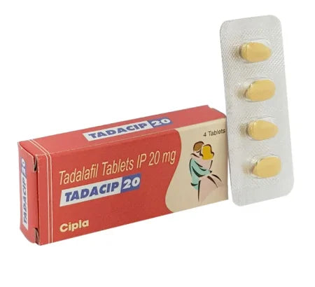 Tadacip 20mg Tadalafil tablets for ED treatment