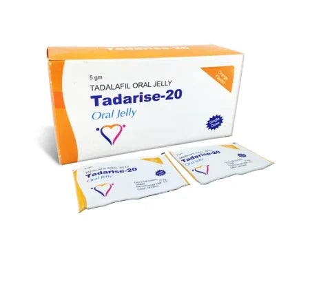 Tadarise 20 mg Tadalafil oral jelly for erectile dysfunction treatment