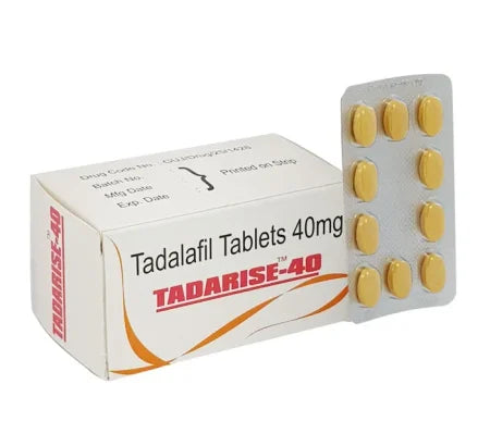 Tadarise 40 mg Tadalafil tablet for erectile dysfunction treatment