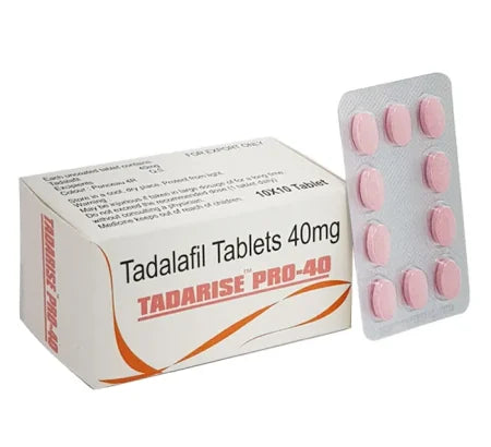 Tadarise 40 mg Tadalafil tablet for erectile dysfunction treatment