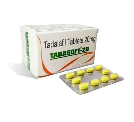 Tadasoft 20mg Tadalafil tablet for erectile dysfunction treatment