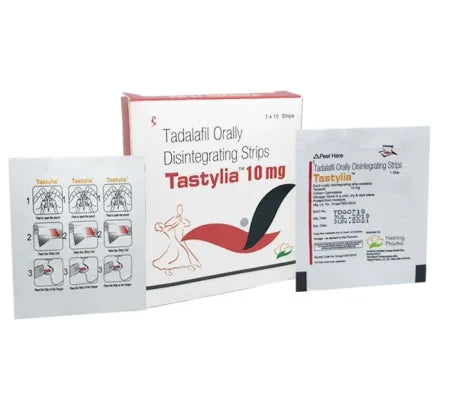 Tastylia 10 mg Tadalafil oral disintegrating strip for erectile dysfunction treatment