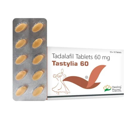 Tastylia 60 mg Tadalafil tablet for erectile dysfunction treatment