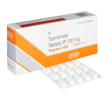 Topaz 100mg Topiramate tablet for migraine prevention – Buy Online at MedsPrimeHub