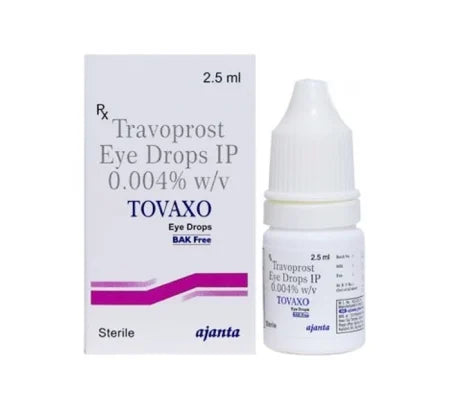 Tovaxo BAK Free Travoprost Eye Drop for glaucoma – Buy Online at MedsPrimeHub