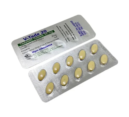 V 20 mg Tadalafil tablet for erectile dysfunction treatment