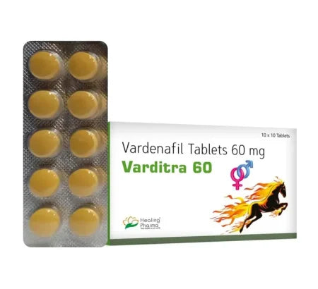 Varditra 60 mg high-strength Vardenafil tablet for moderate to severe erectile dysfunction