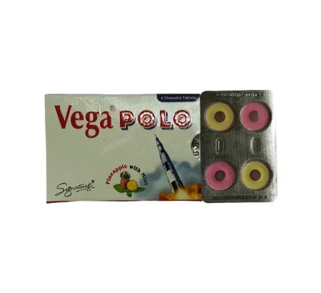 Vega Polo standard strength Sildenafil tablet packaging for erectile dysfunction treatment