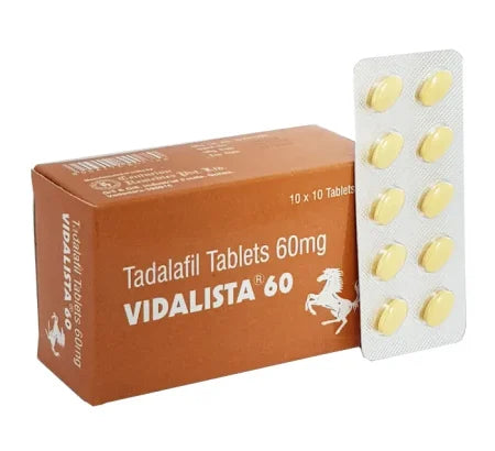 Vidalista 60 mg Tadalafil tablet for erectile dysfunction treatment