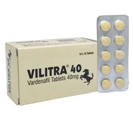 Vilitra 40 mg Vardenafil mid-strength tablet for erectile dysfunction management