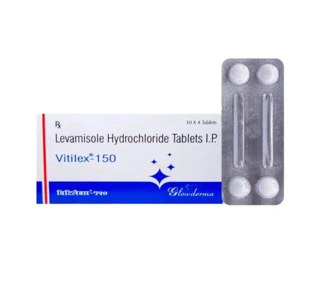 Vitilex 150mg Diethylcarbamazine Tablet blister strip filariasis