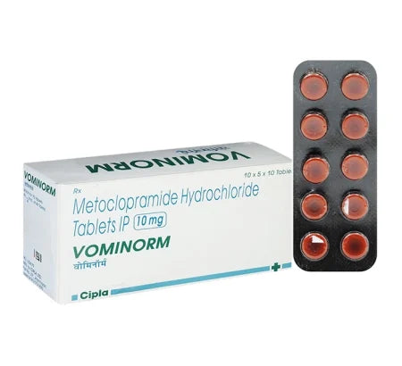 Vominorm 10mg Domperidone tablet for nausea and gastroparesis – Buy Online at MedsPrimeHub