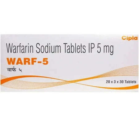 Warf 5mg Warfarin tablet for anticoagulation – Buy Online at MedsPrimeHub
