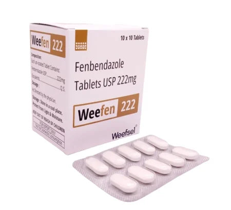 Weefen 500 mg Fenbendazole veterinary dewormer tablets for animals