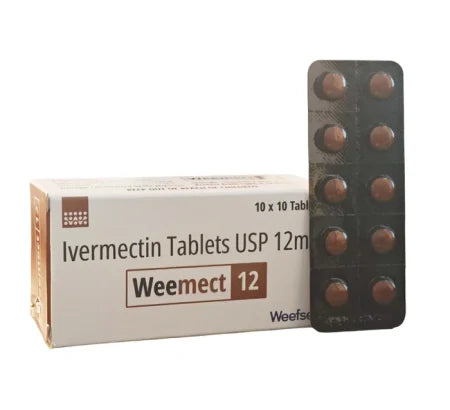 Weemect 12mg Ivermectin Tablet blister strip antiparasitic