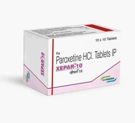 Xepar 10 Paroxetine tablet for anxiety and panic disorder ? Buy Online at MedsPrimeHub