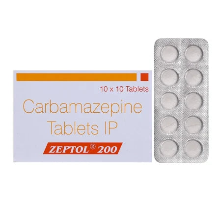 Zeptol 200mg Carbamazepine tablet for epilepsy and neuropathic pain – Buy Online at MedsPrimeHub