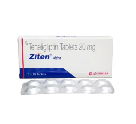 Ziten 20 mg Tablet tablet for type 2 diabetes – Buy Online at MedsPrimeHub