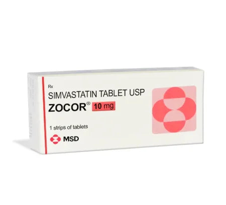 Zocor 10 mg Tablet for heart and blood pressure management – Buy Online at MedsPrimeHub