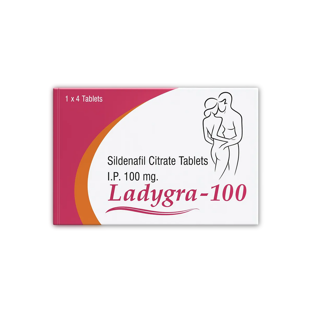 Ladygra 100 Sildenafil standard strength tablet for erectile dysfunction
