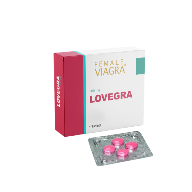 Lovegra 100 MG Sildenafil Citrate Tablet for women blister pack
