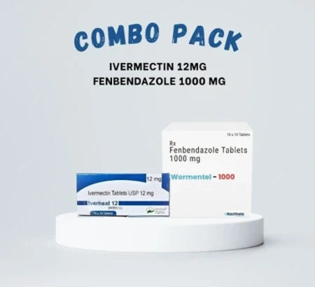 Ivermectin Fenbendazole 1000 Combo Pack high-dose antiparasitic